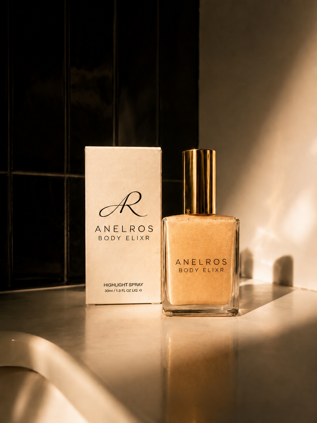 Anelros Body Elixir - Glazed (Light-Medium)